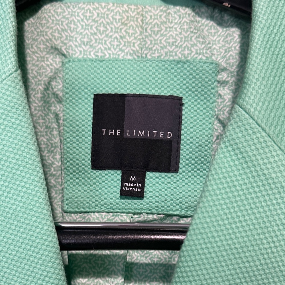 The Limited Mint Green EUC Blazer Lined Cropped Medium - Picture 2 of 10